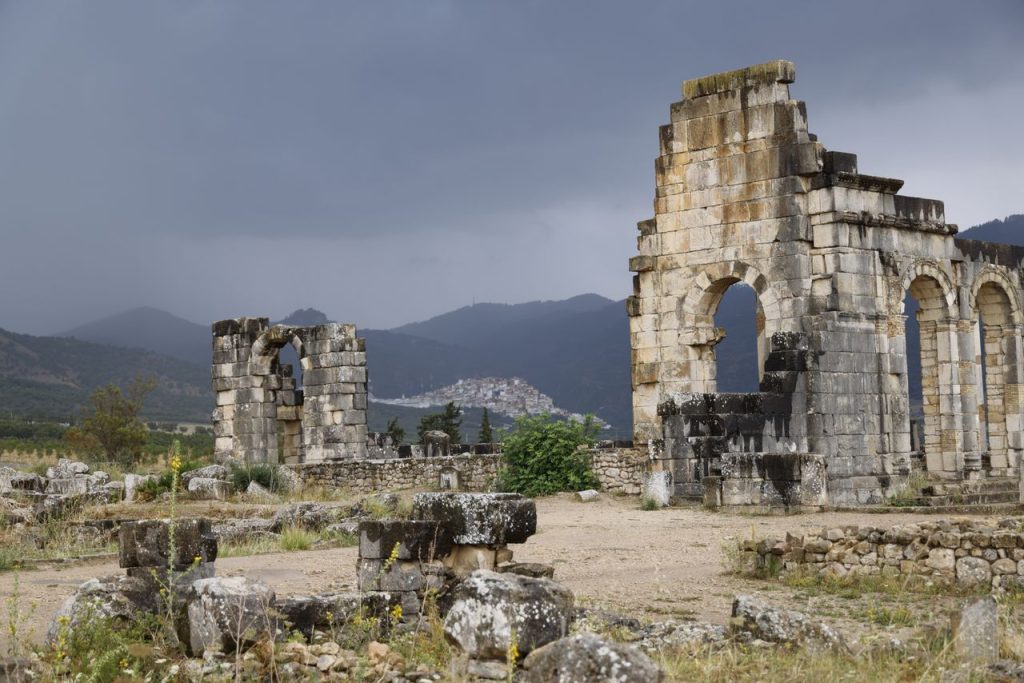 Roman ruins of Volubilis near Meknes in Morocco